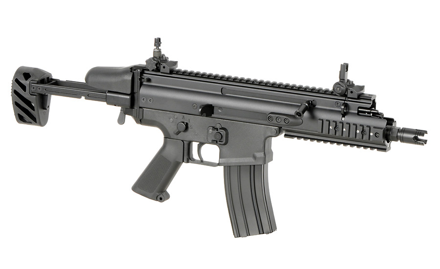 FN SCAR-SC Subcarbine mit EShooter ETU, max 0,5J AEG