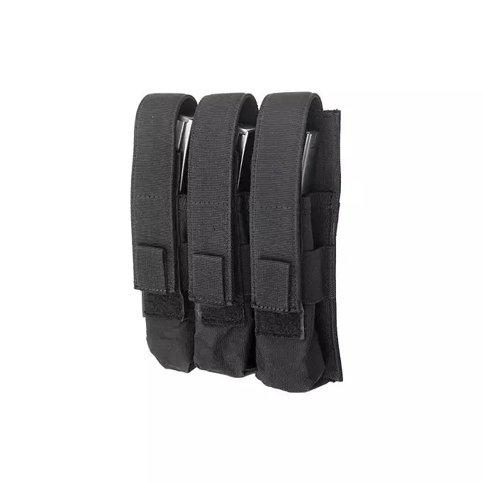 3er Magazinpouch "M5", Molle/Gürtel (schwarz)