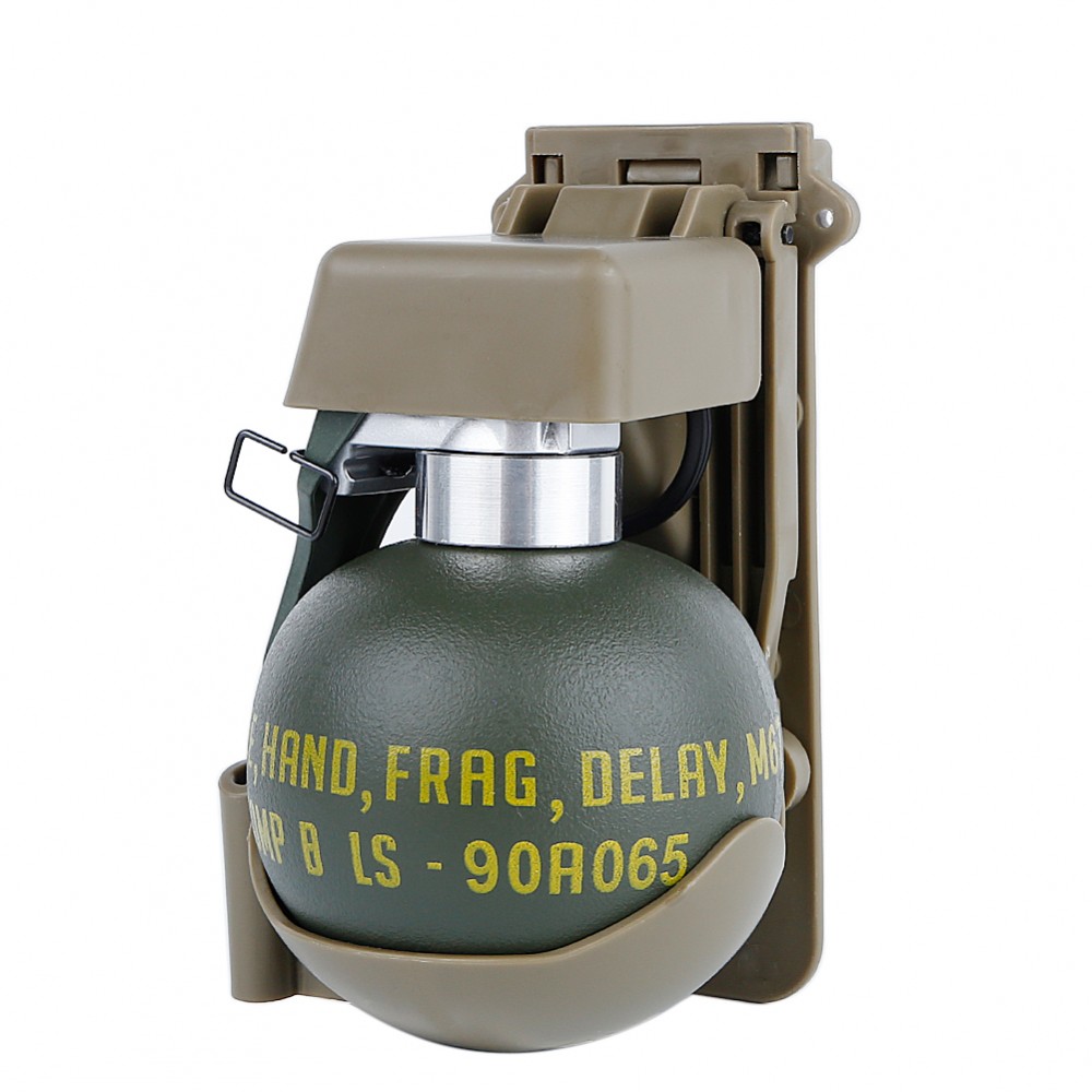 Schnellziehpouch für und mit Dummy-Granate "M67 Frag", TAN/DE