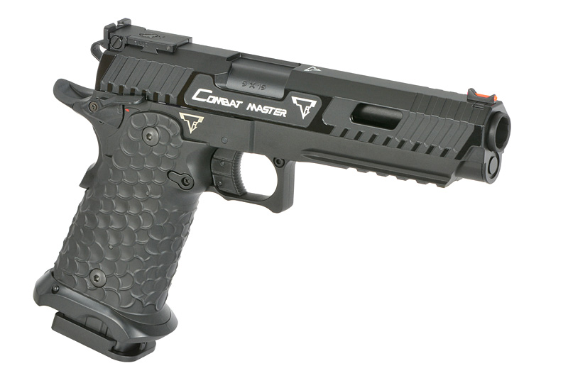 CYMA/EMG CM.138S TTI JW3 Combat Master AEP, schwarz, S-Line mit JEFFTRON Mosfet MICRO, lizensiert