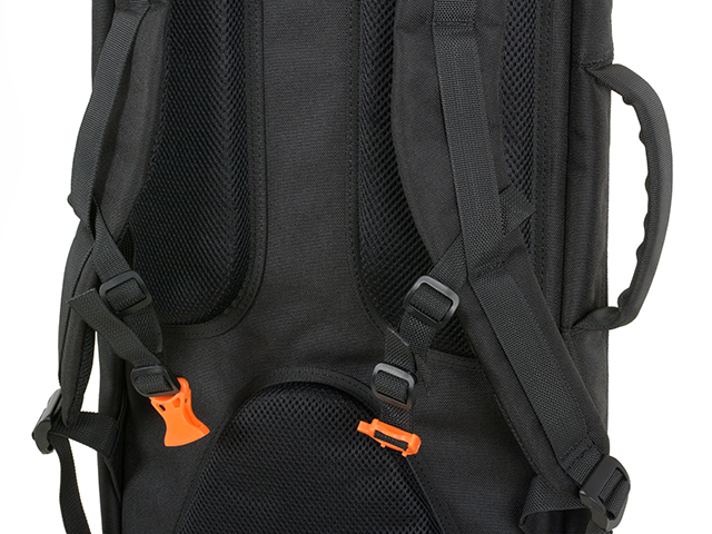 90cm Rifle Bag TRAVEL with Buckle Up Front Panel - Black [8FIELDS]